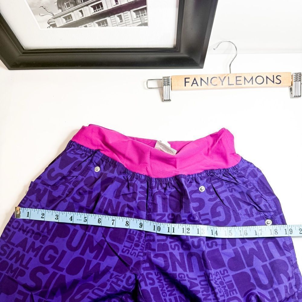 Zumba NWT Women's Shout-Out Cargo Pants Amethyst Indigo Dance Fitness Size Large - Picture 4 of 9